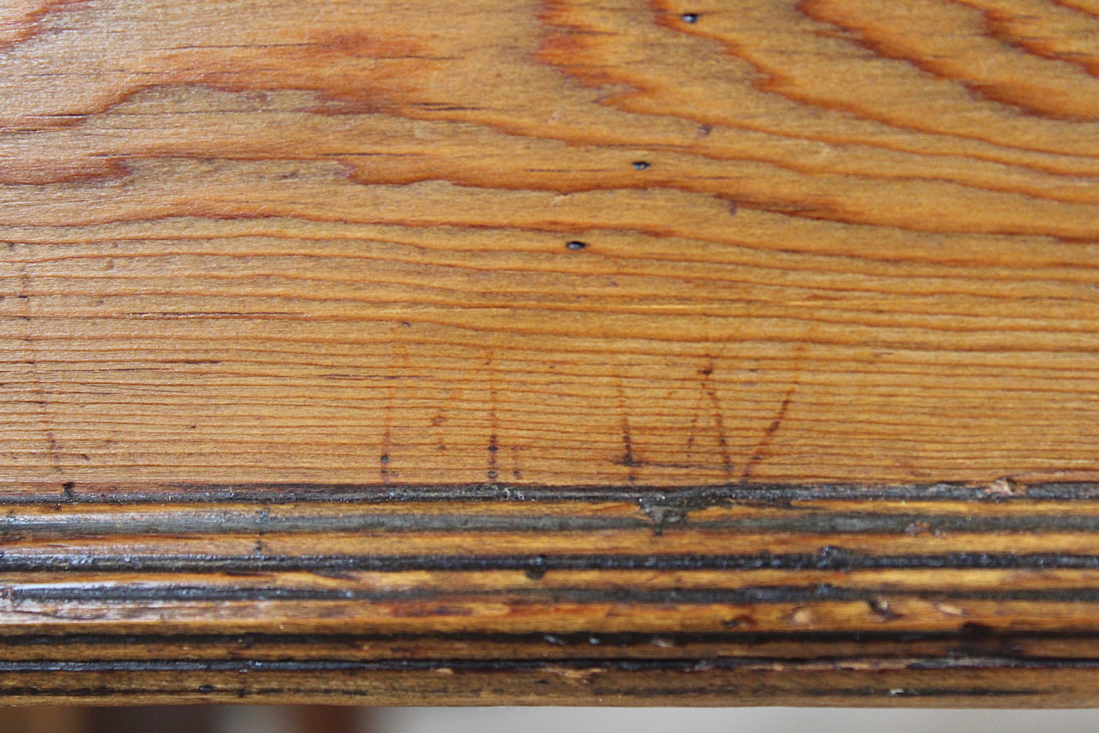 Old Library Trestle Table, Oak, Early 20th Century 4