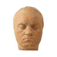 Old Life Mask Beethoven Bust Statue Rarity Plaster Old Life Mask Beethoven Bust Statue Rarity Plaster