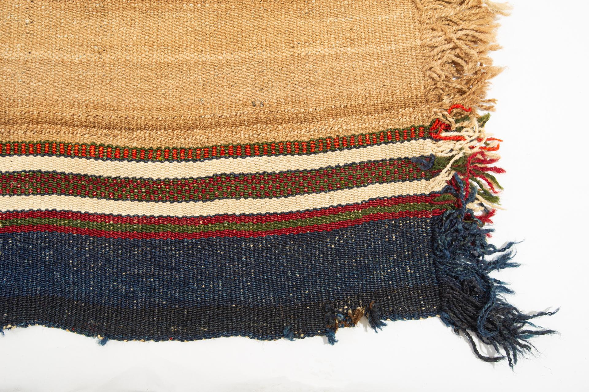 Hand-Woven Old Little Turkish Shabby Kilim For Sale