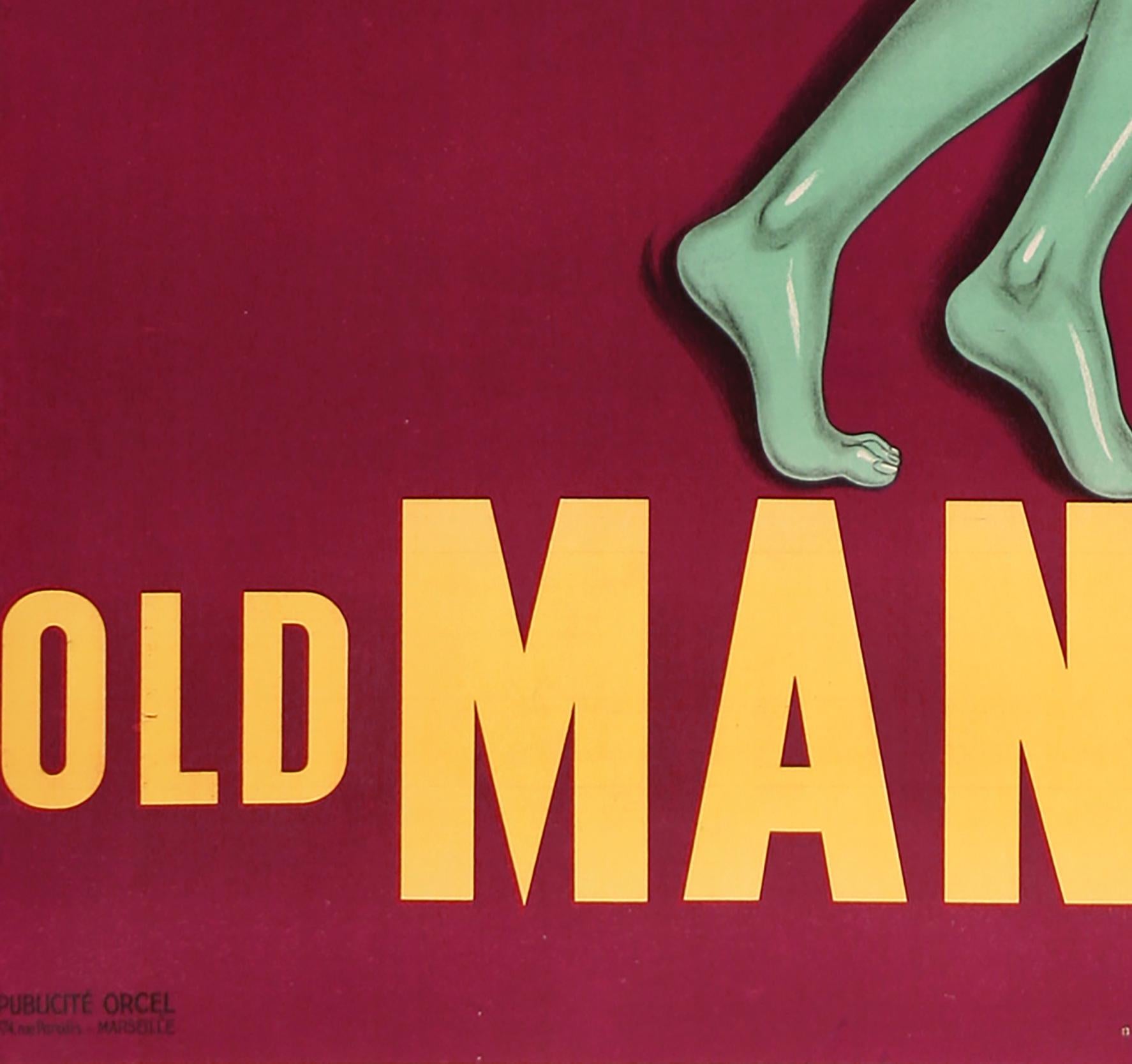 Old Manada Rum, C1930 Vintage French Alcohol Advertising Poster en vente 1