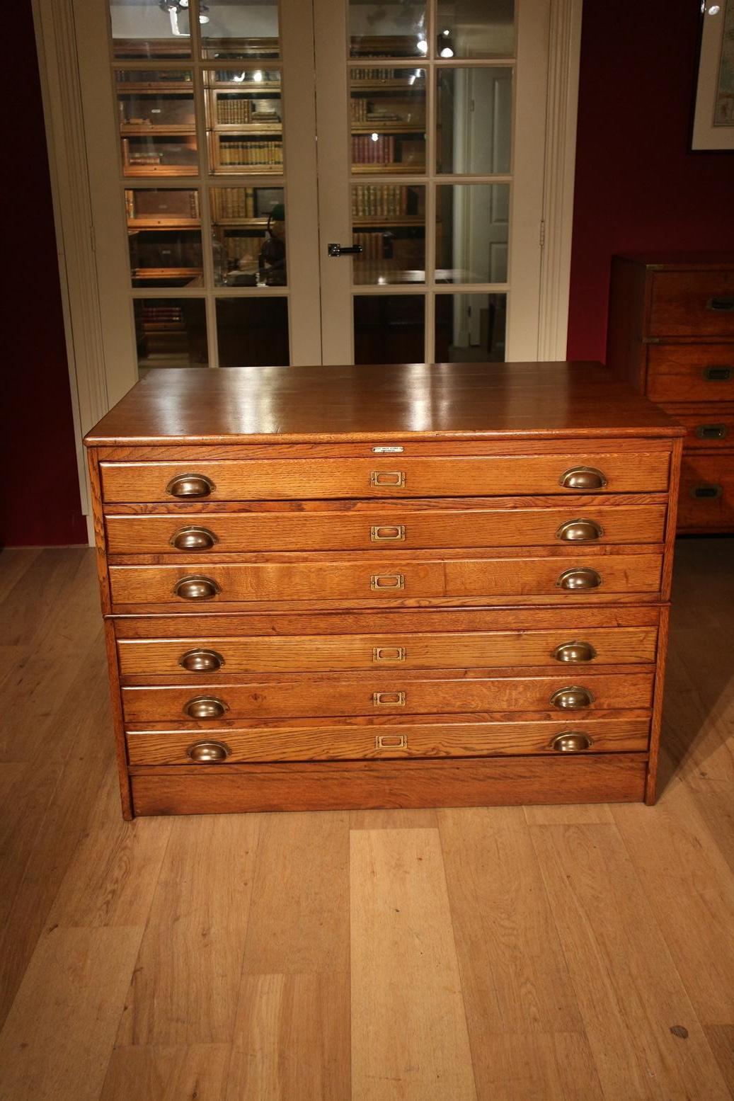 antique map chest