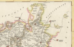 Old Map of Gloucestershire by Samuel Lewis 1844 – Gloucester, Cheltenham, Bristo