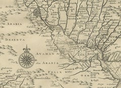 Carte ancienne de la Perse, y compris de la mer du Caspian et d'une partie de la péninsule arabe, 1726