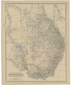 Old Map of Southern Australia, with an Inset Map of Cape York Peninsula, 1882