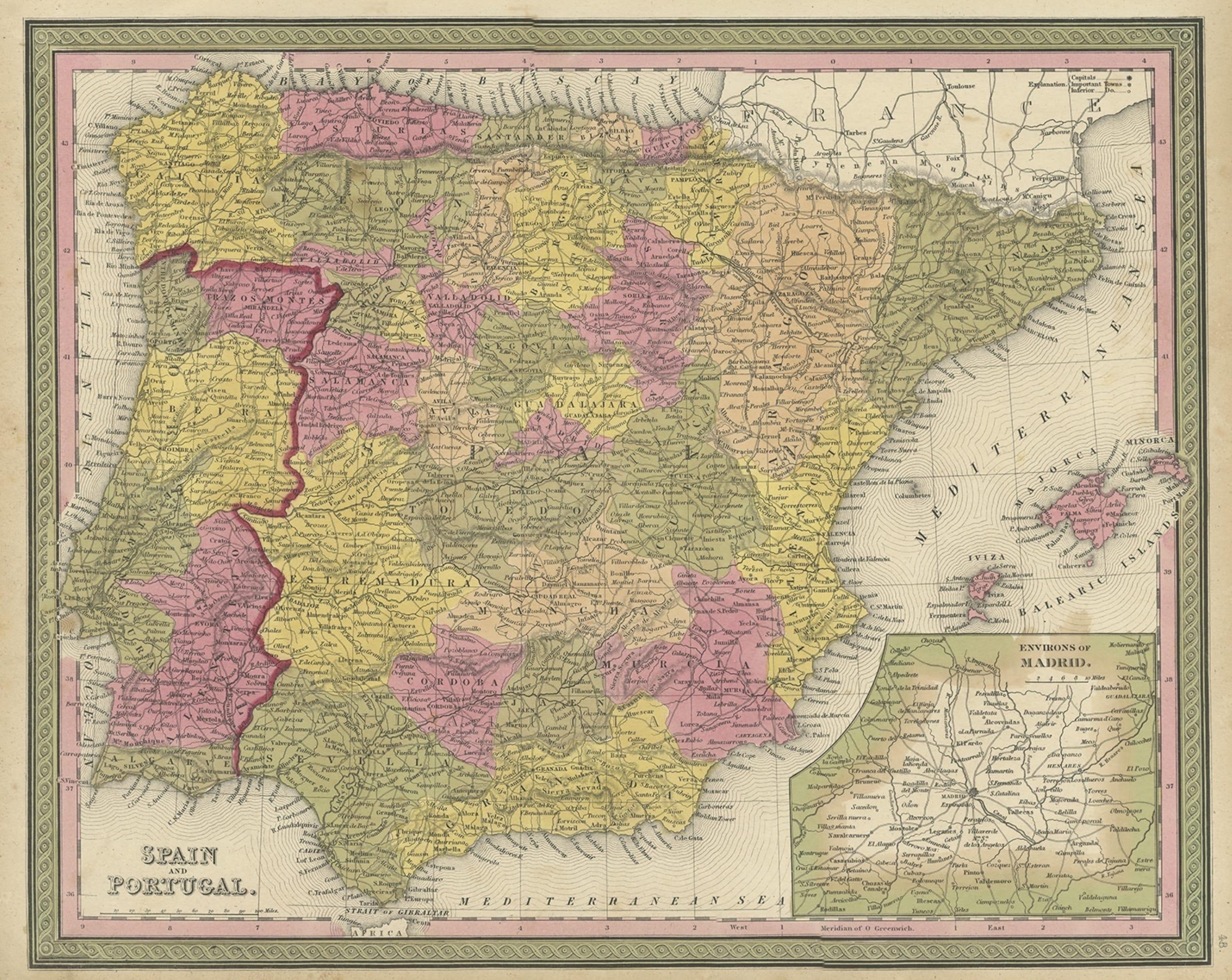madrid cartina geografica
