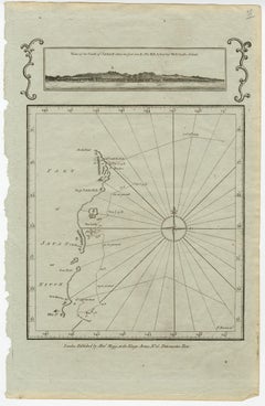 Old Map of the East Coast of Honshu with an Inset, Japan, c.1785