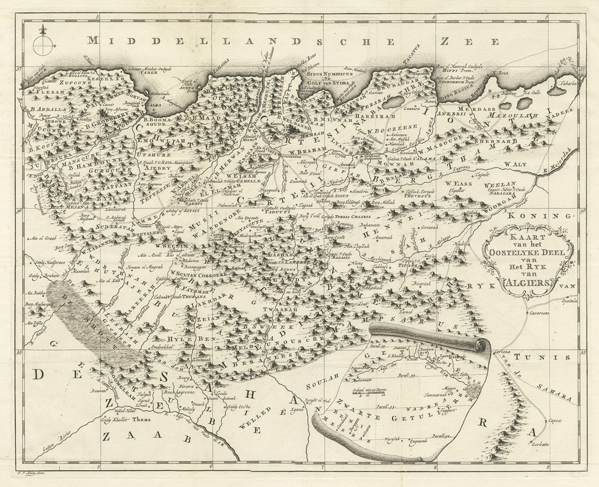 carte du royaume d'alger