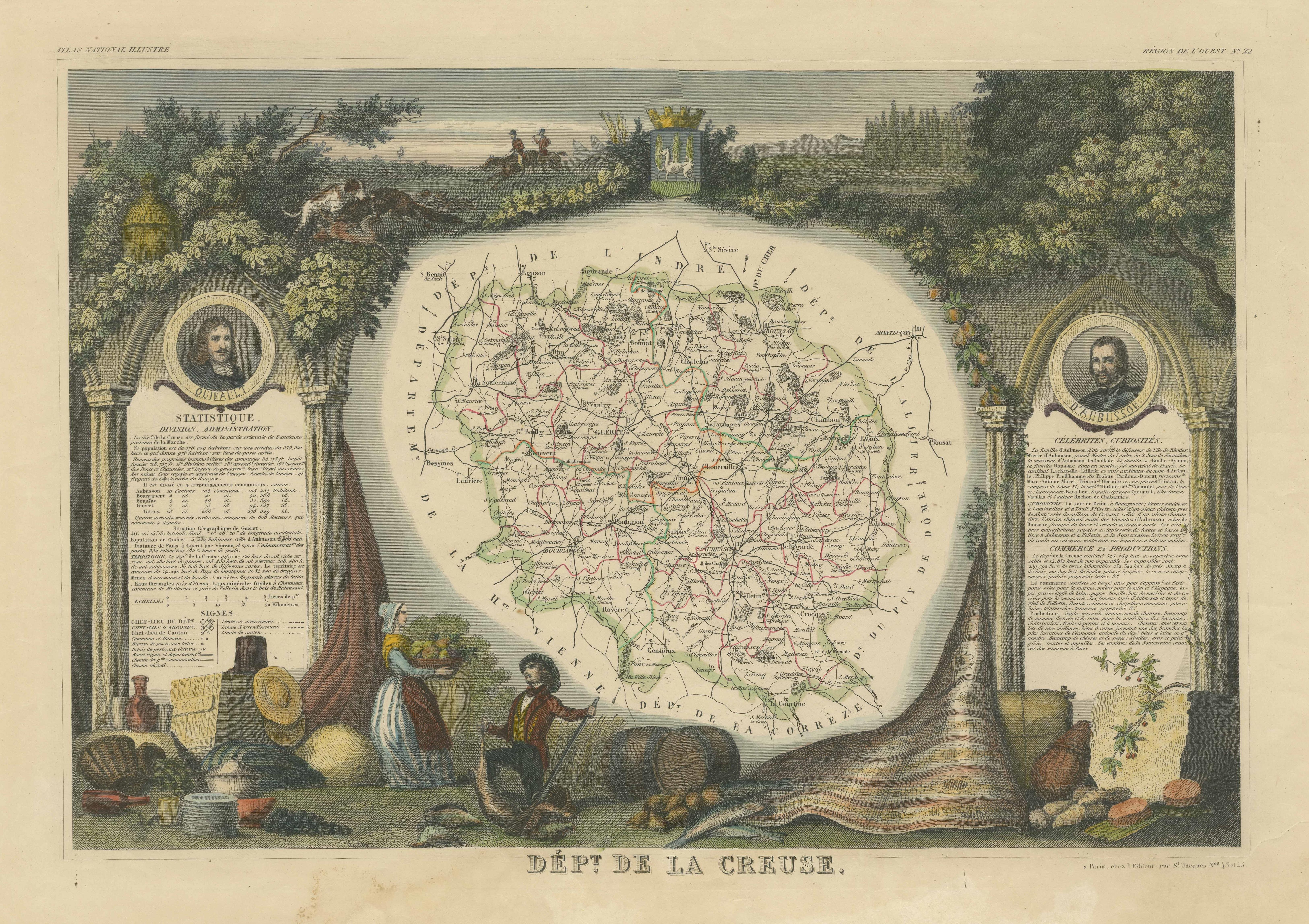 creuse france map
