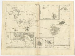 Old Map of the Kingdom of Tonga, Also Known as the Friendly Islands, ca.1780