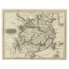 Mapa antiguo de China continental y las islas de Formosa o Taiwán, c.1817