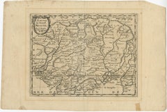 Alte Karte des Mughal-Empires, Persien im Westen bis zum Chimay usw., ca. 1685