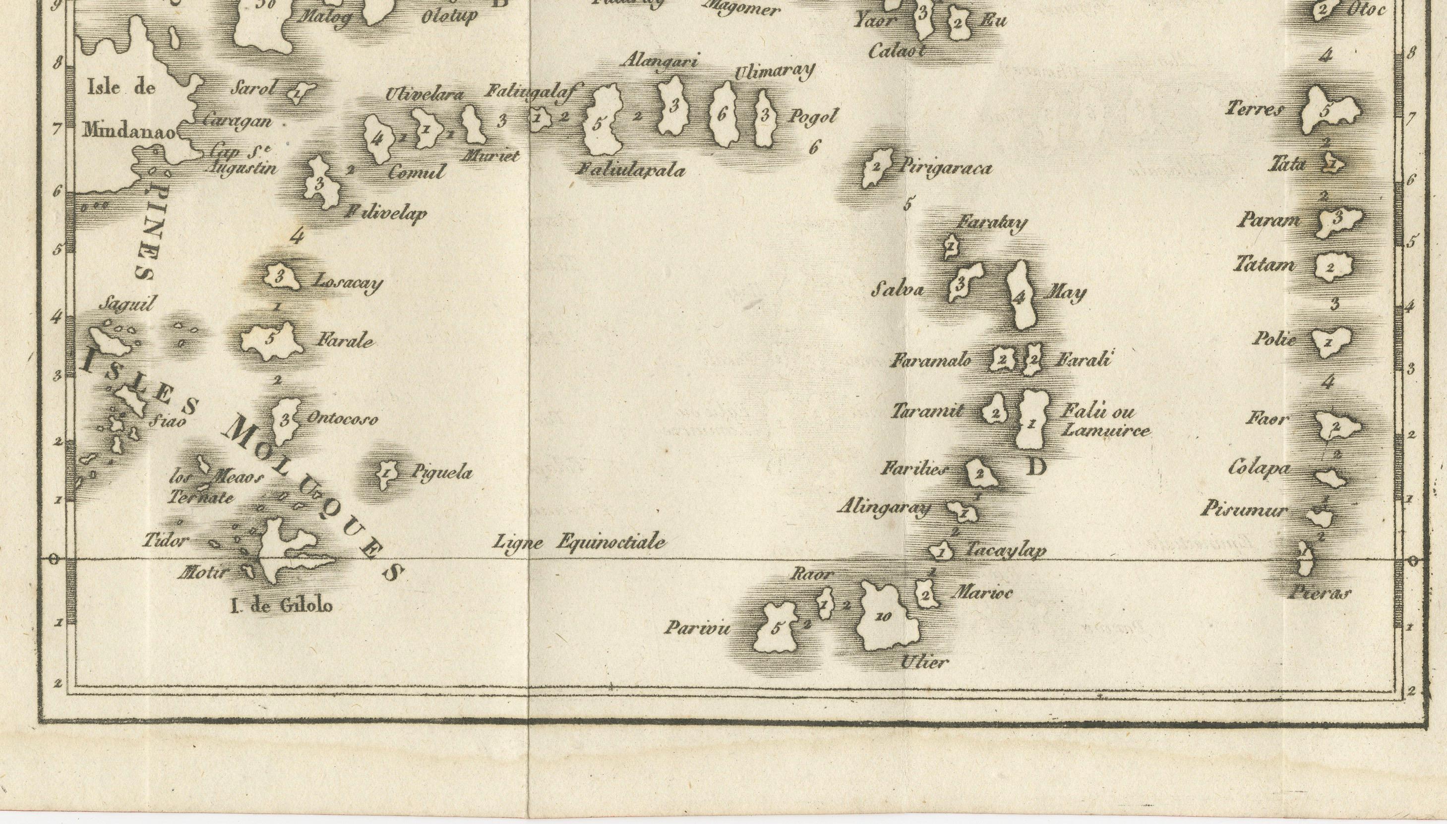 Alte Karte der neuen Philippinen - frühes 18. Jahrhundert, Spanisch-Ostindien, 1706 (Französisch) im Angebot