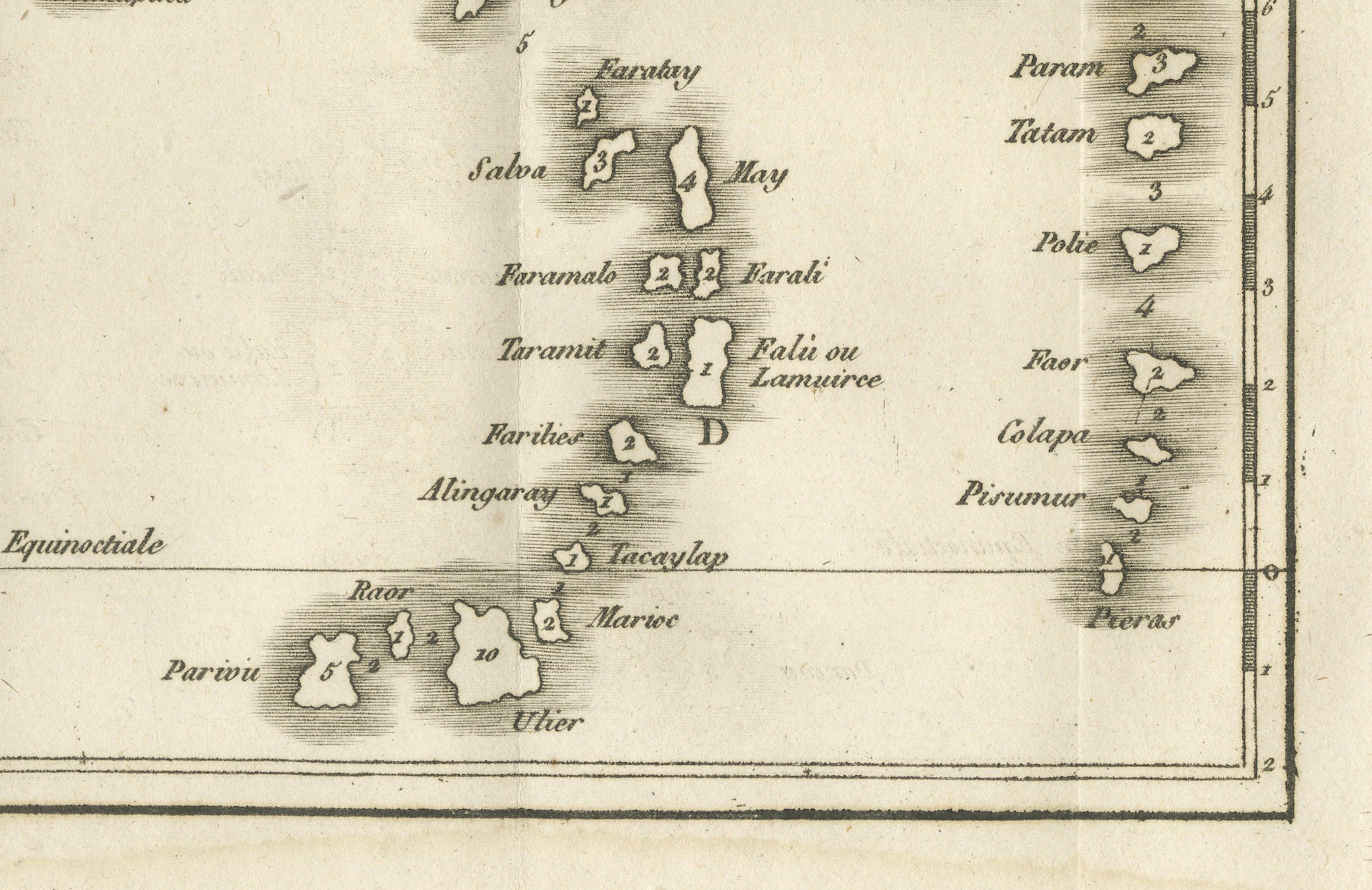 Alte Karte der neuen Philippinen - frühes 18. Jahrhundert, Spanisch-Ostindien, 1706 im Zustand „Gut“ im Angebot in Langweer, NL