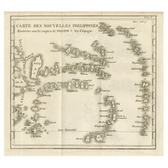 Alte Karte der neuen Philippinen - frühes 18. Jahrhundert, Spanisch-Ostindien, 1706