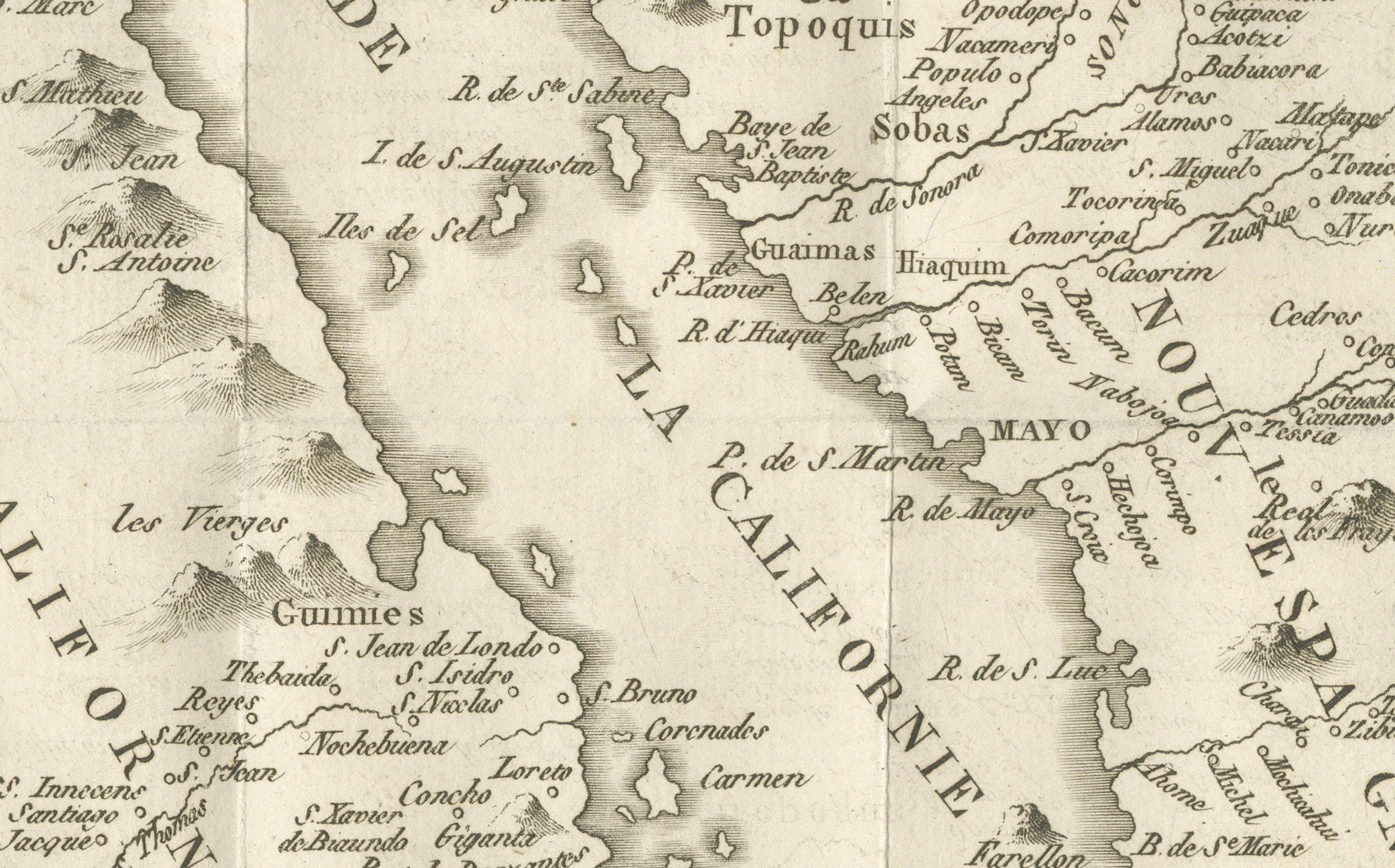 Carte de la route terrestre vers la Californie - 18e siècle

Cette carte en cuivre du XVIIIe siècle, intitulée Passage par terre à la Californie, illustre la route terrestre vers la Californie telle qu'elle a été décrite par le missionnaire jésuite,