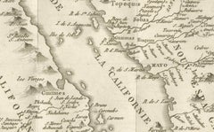 Old Map of the Overland Route to California – Early Exploration Pathways, 1701