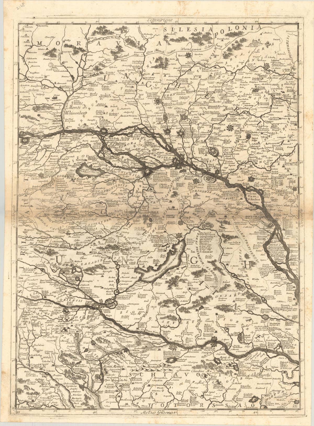 Old Map Showing Info Related to the Ottoman Wars including Conflict Dates, c1690