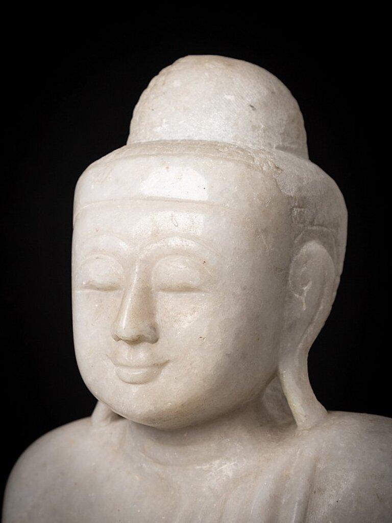 Old Marble Burmese Buddha Statue from Burma For Sale 6
