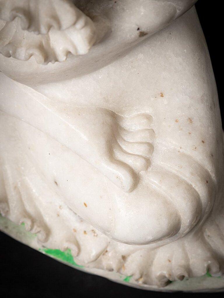 Old Marble Burmese Buddha Statue from Burma For Sale 13