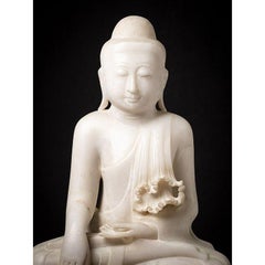 Old marble Burmese Buddha statue from Burma