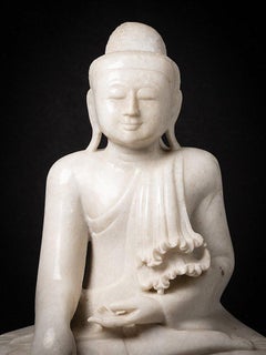 Old Marble Burmese Buddha Statue from Burma