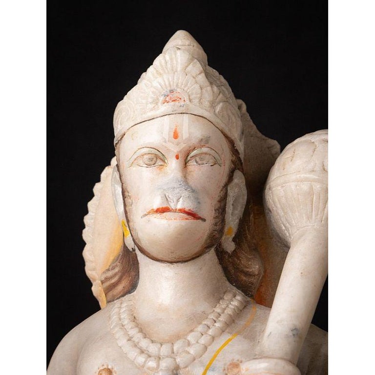 Old Marble Hanuman Statue from India For Sale at 1stDibs