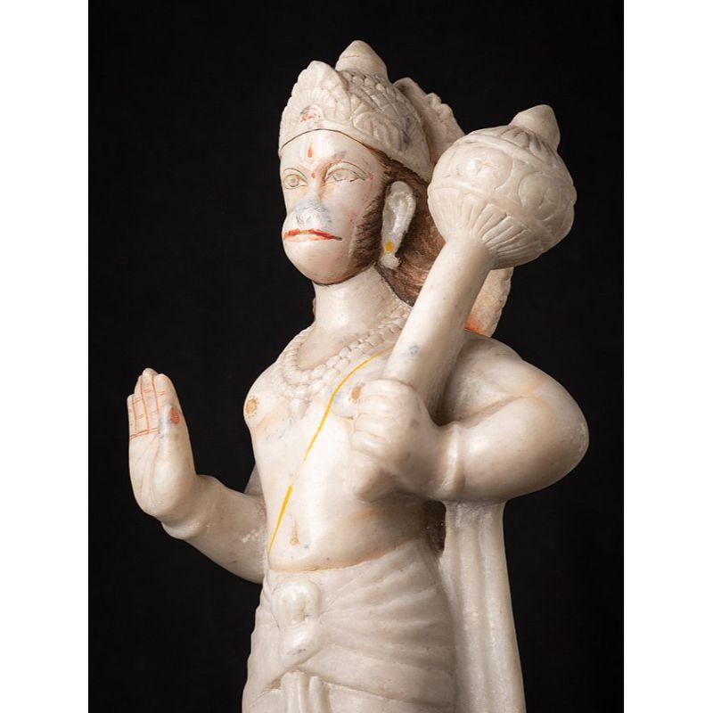 Old Marble Hanuman Statue from India For Sale 5