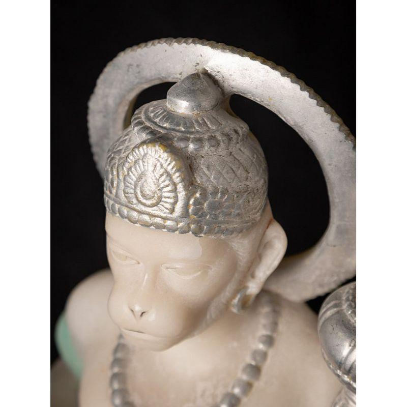 Old Marble Hanuman Statue from India For Sale 7