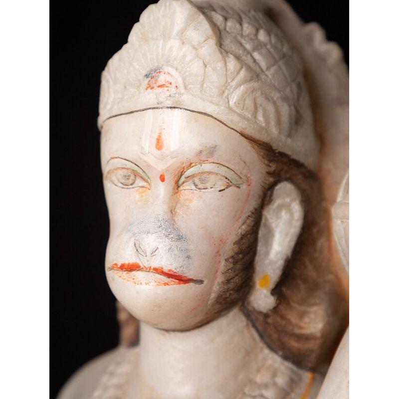 Old Marble Hanuman Statue from India For Sale 9