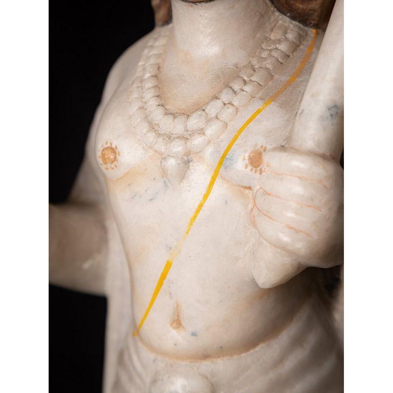Old Marble Hanuman Statue from India For Sale 10