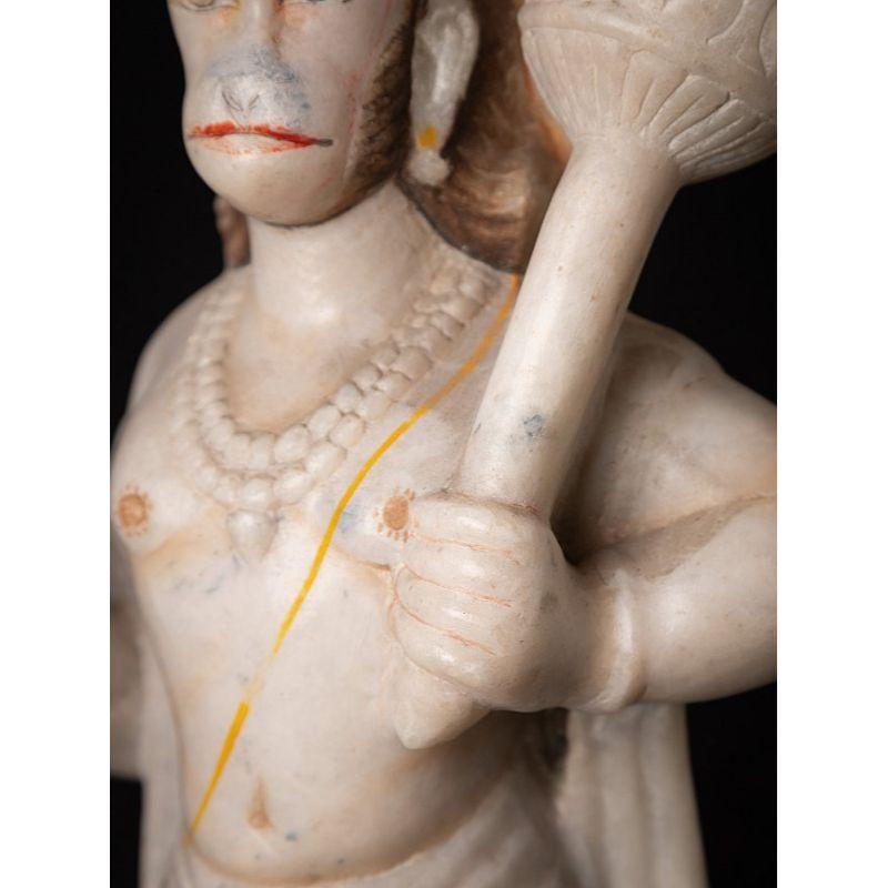 Old Marble Hanuman Statue from India For Sale 12
