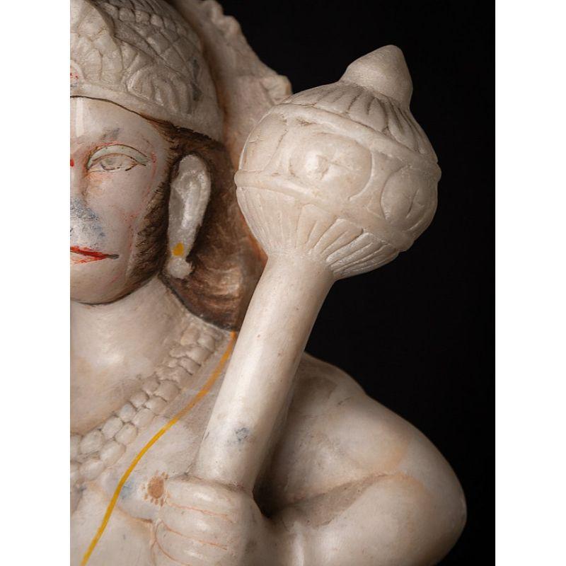 statue de Hanuman en marbre ancien d'Inde en vente 13