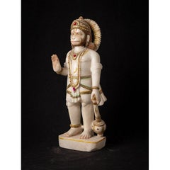 Old Marble Hanuman Statue from India