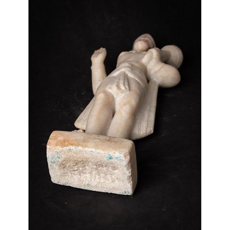 statue de Hanuman en marbre ancien d'Inde en vente 14