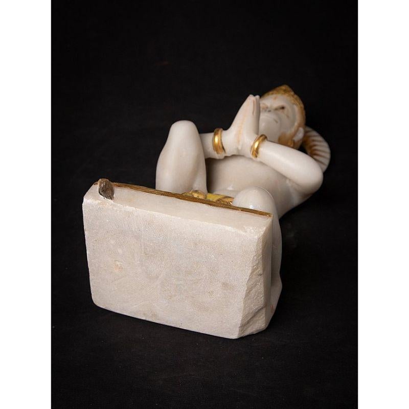 Old Marble Hanuman Statue from India For Sale 14
