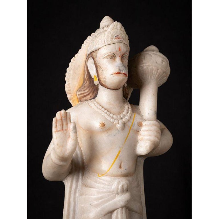 Old Marble Hanuman Statue from India For Sale at 1stDibs