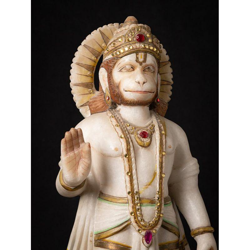 Old Marble Hanuman Statue from India 2