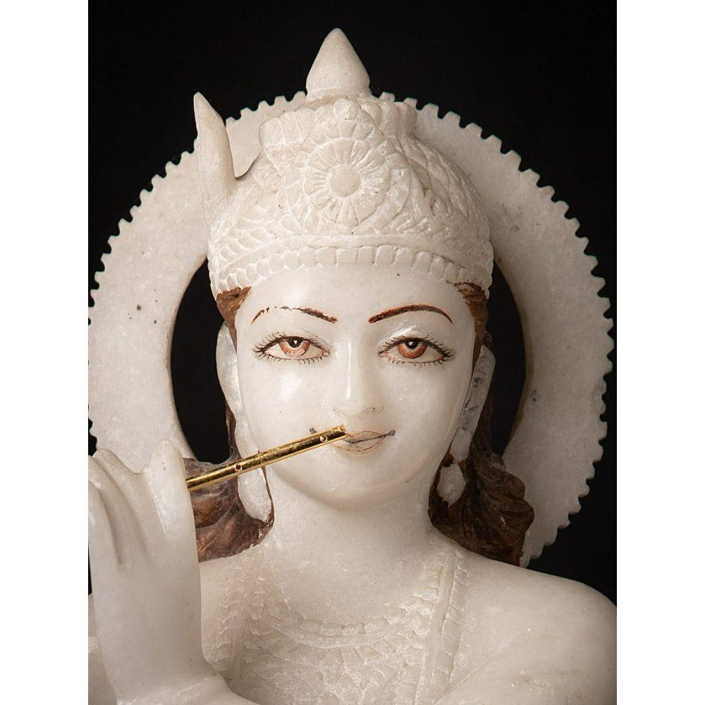 Old Marble Krishna Statue from India 5