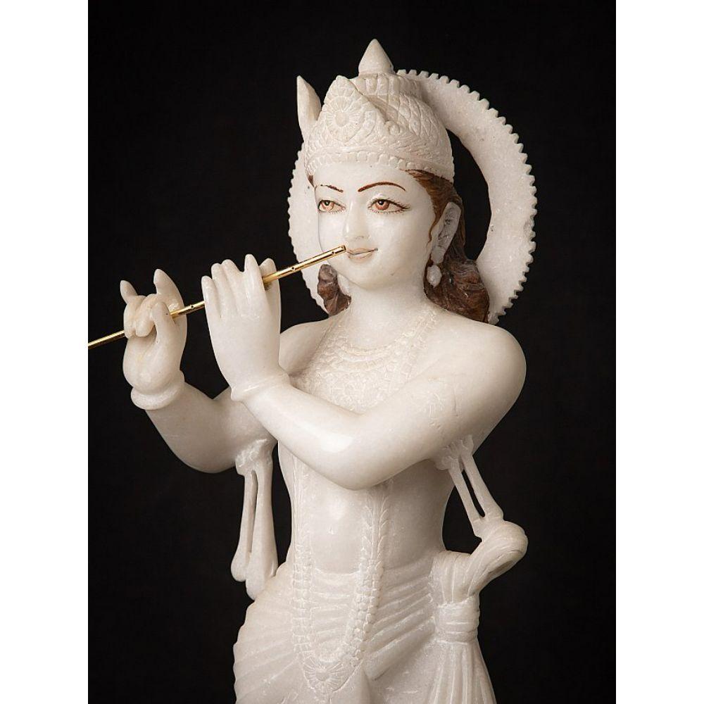 Old Marble Krishna Statue from India 6