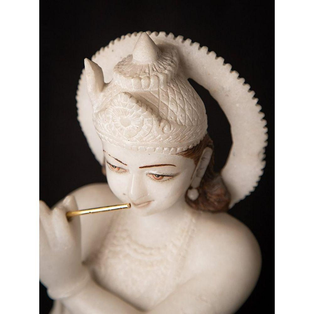 Old Marble Krishna Statue from India 9