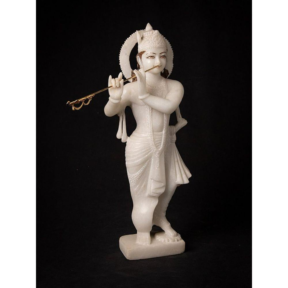 Old Marble Krishna Statue from India 1
