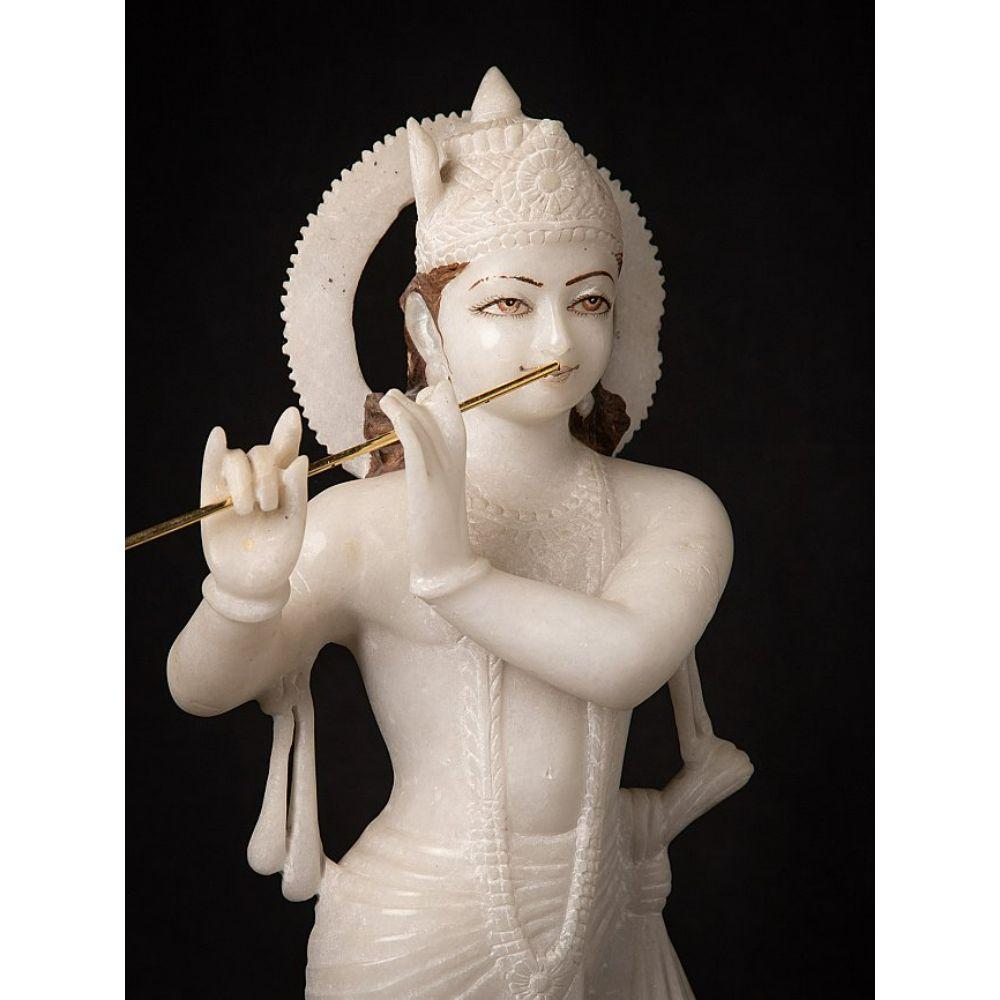 Old Marble Krishna Statue from India 2