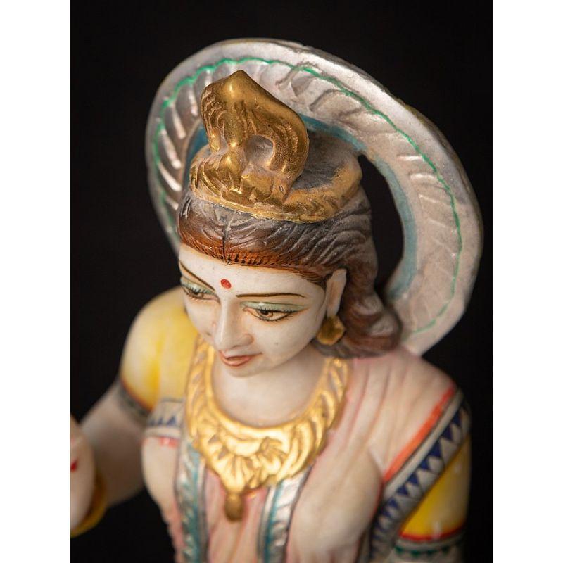 Old Marble Parvati Statue from India 9