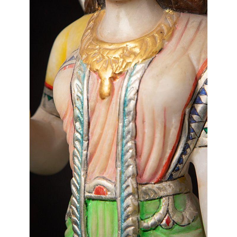 Old Marble Parvati Statue from India 11
