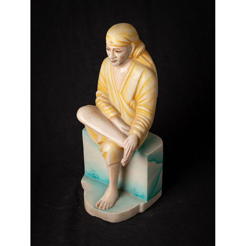 Old Marble Sai Baba Statue from India For Sale 8