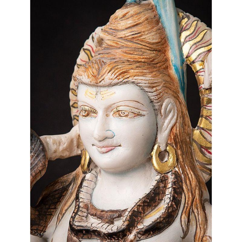 Shiva-Statue aus altem Marmor aus Indien im Angebot 7