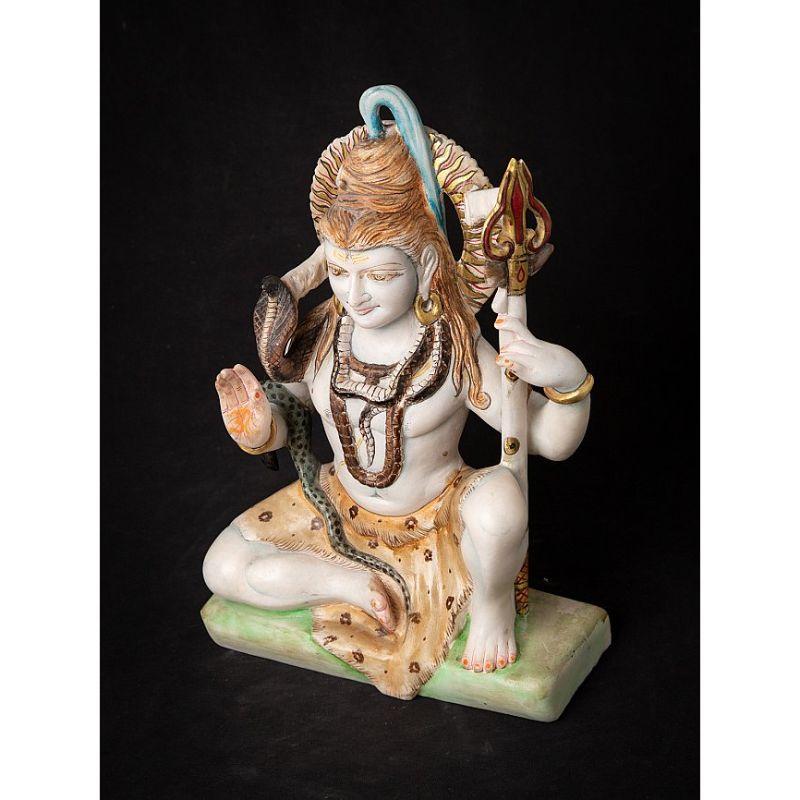 Ancienne statue de Shiva en marbre d'Inde en vente 6