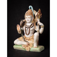 Old Marble Shiva Statue from India