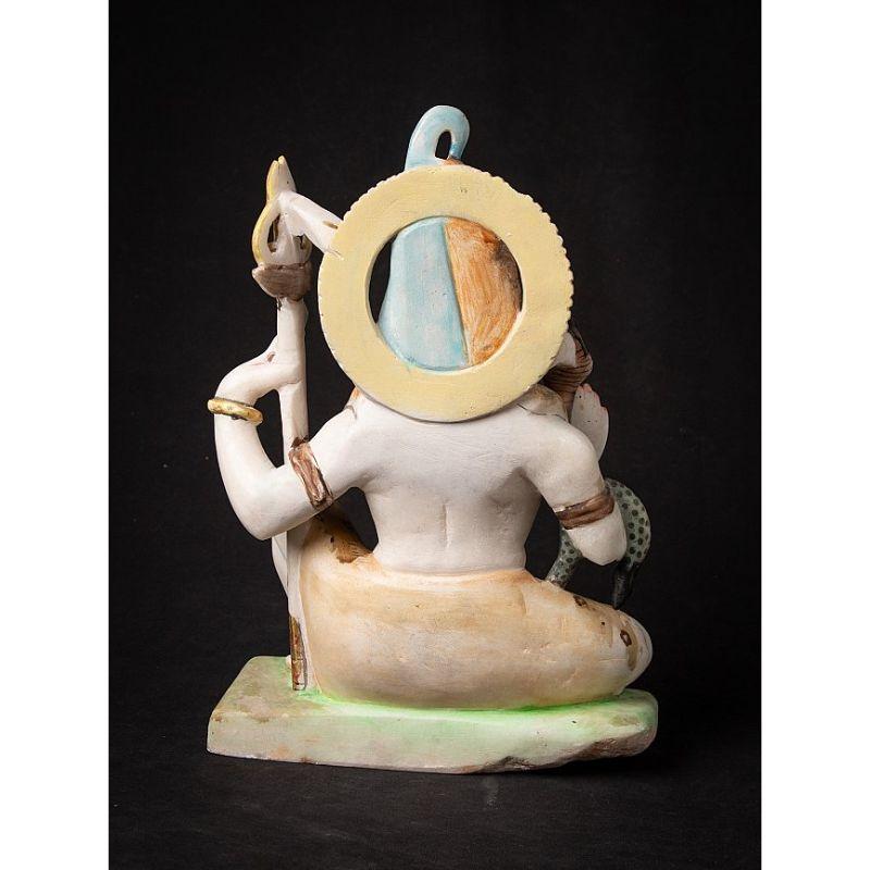 Shiva-Statue aus altem Marmor aus Indien im Zustand „Gut“ im Angebot in DEVENTER, NL