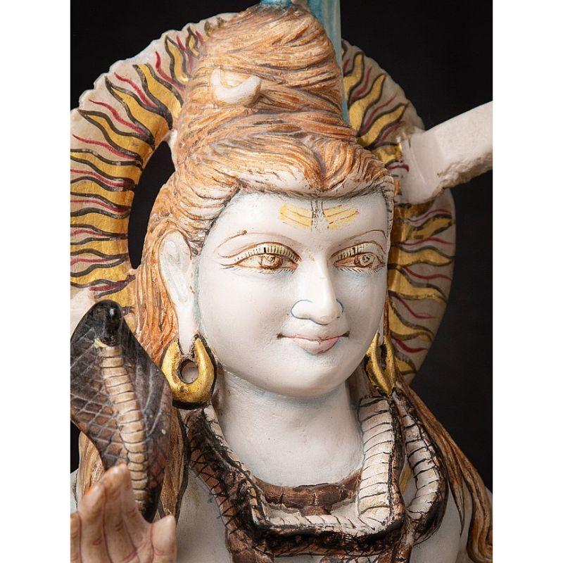 Ancienne statue de Shiva en marbre d'Inde en vente 1